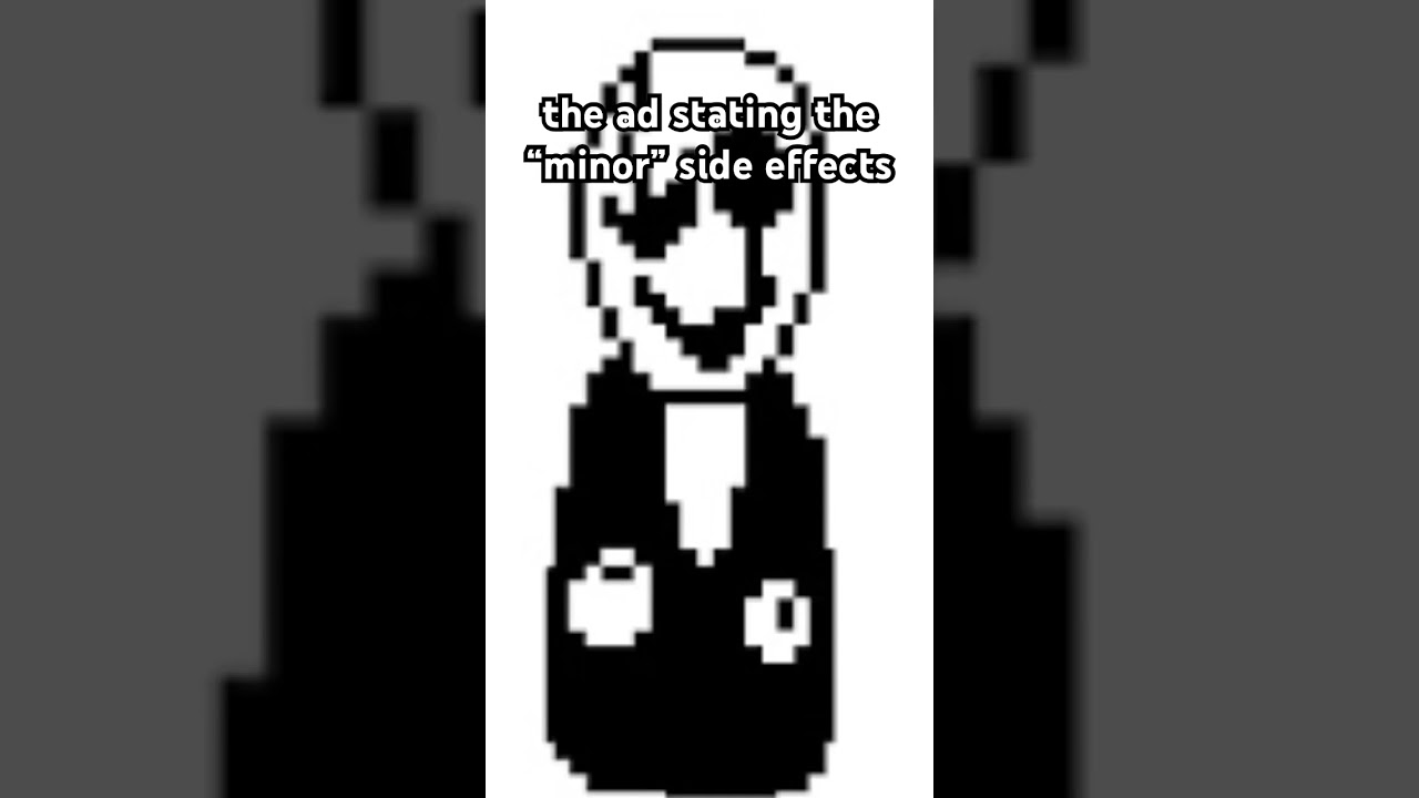 the ad stating “minor” side effects