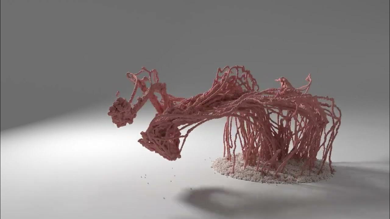 houdini vellum grain experiment 3 self growing glue 3 YouTube