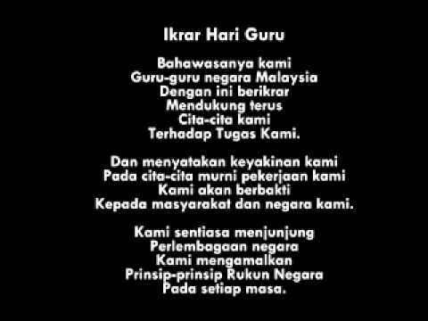  Ikrar  Hari Guru flv YouTube