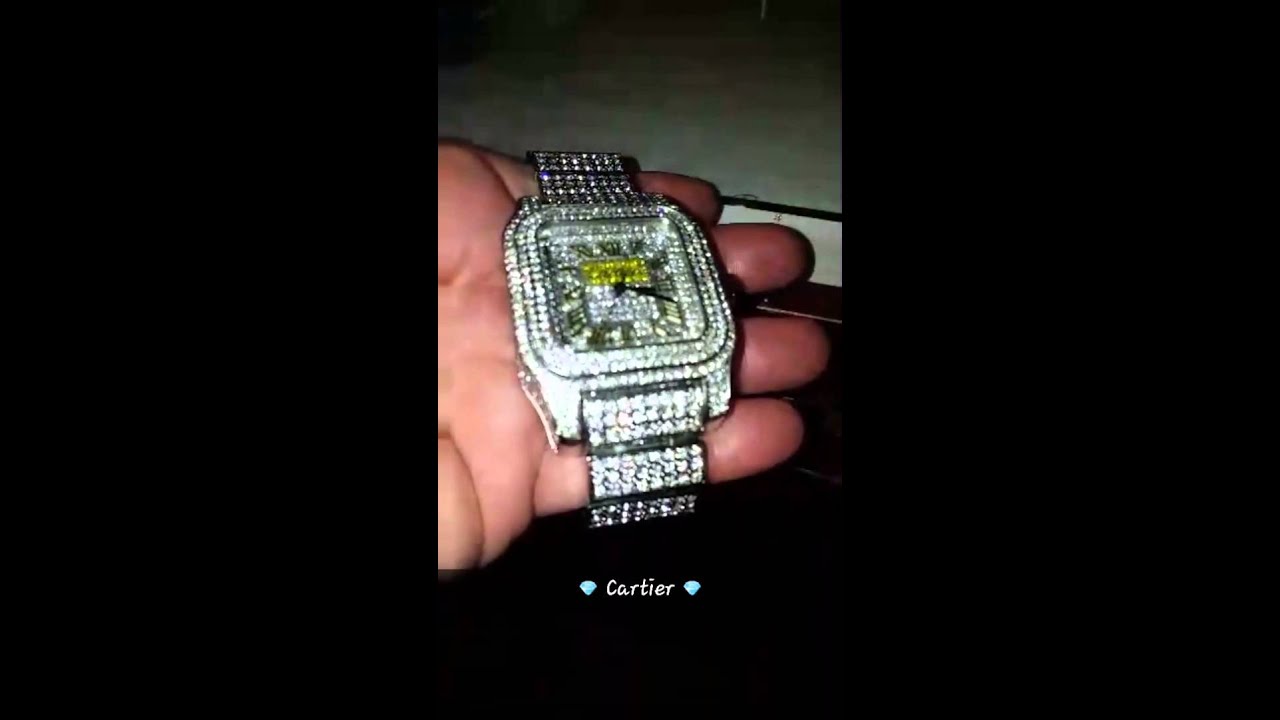 Iced out Cartier - YouTube