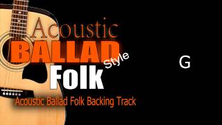 Acoustic Ballad Folk Guitar Backing Track 128 Bpm Highest Quality chords