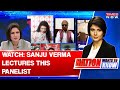 Watch heated argument between bjps sanju verma and this panelist  latest english debate