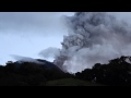 Tungurahua volcano eruption on April 9, 2014