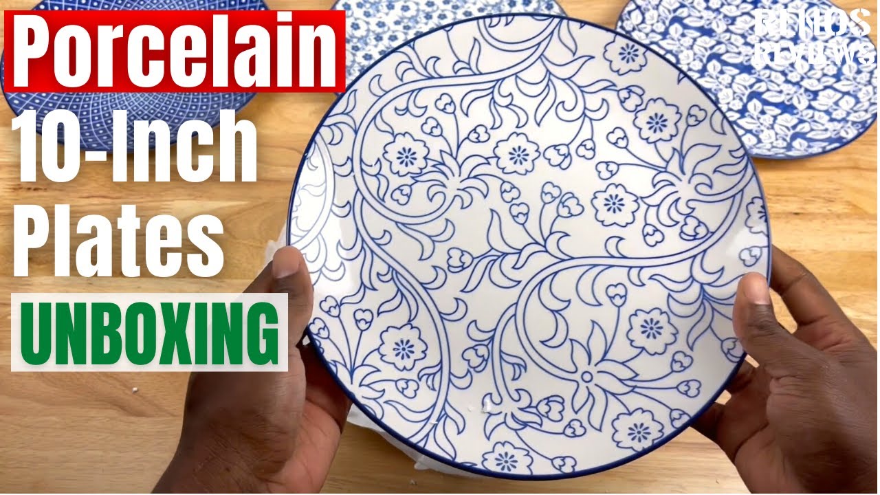 Porcelain 10-Inch Dinner Plate | Unboxing and Review - YouTube