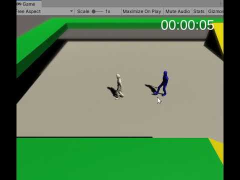 シンプルなアクションゲームを作ってみようの講座で敵をナビメッシュの機能を使って動かしたサンプル