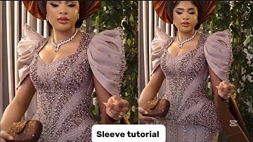 How to cut and sew this structured drape sleeve