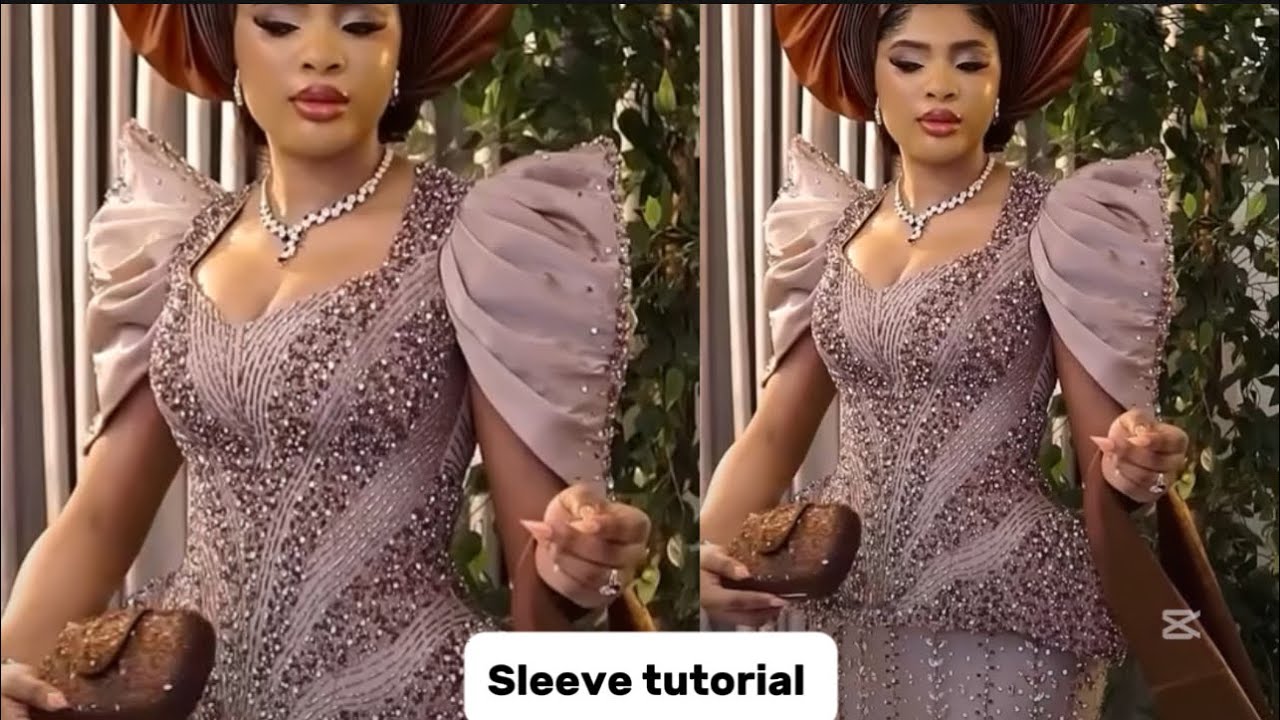 How to cut and sew this structured drape sleeve