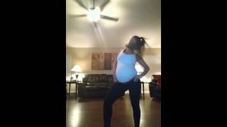 Dancing at 41 weeks pregnant to Beyonce - Baby Momma