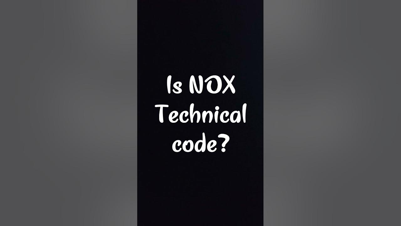 NOX Technical code? function 3 MMD orals - YouTube