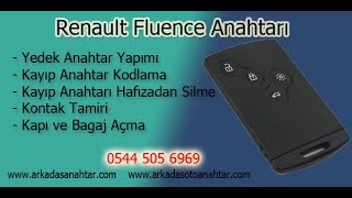 Renault Fluence Yedek Ve Kayıp Anahtar Kodlama, Kontak Ve Anahtar Tamiri Maymuncukla Kapı Bagaj Açma