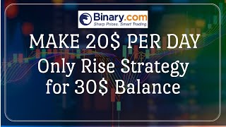 Binary.com Bot Free |Make 20$ Per day  | 30$ Balance | deriv.com