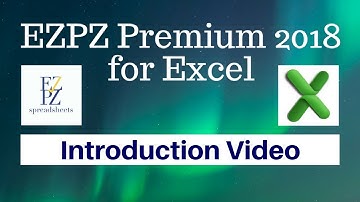 Introduction - EZPZ Premium 2018 for Excel
