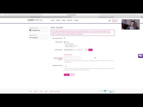 Transferring Funds / Setting Up Transfers New Color Street Pay Portal