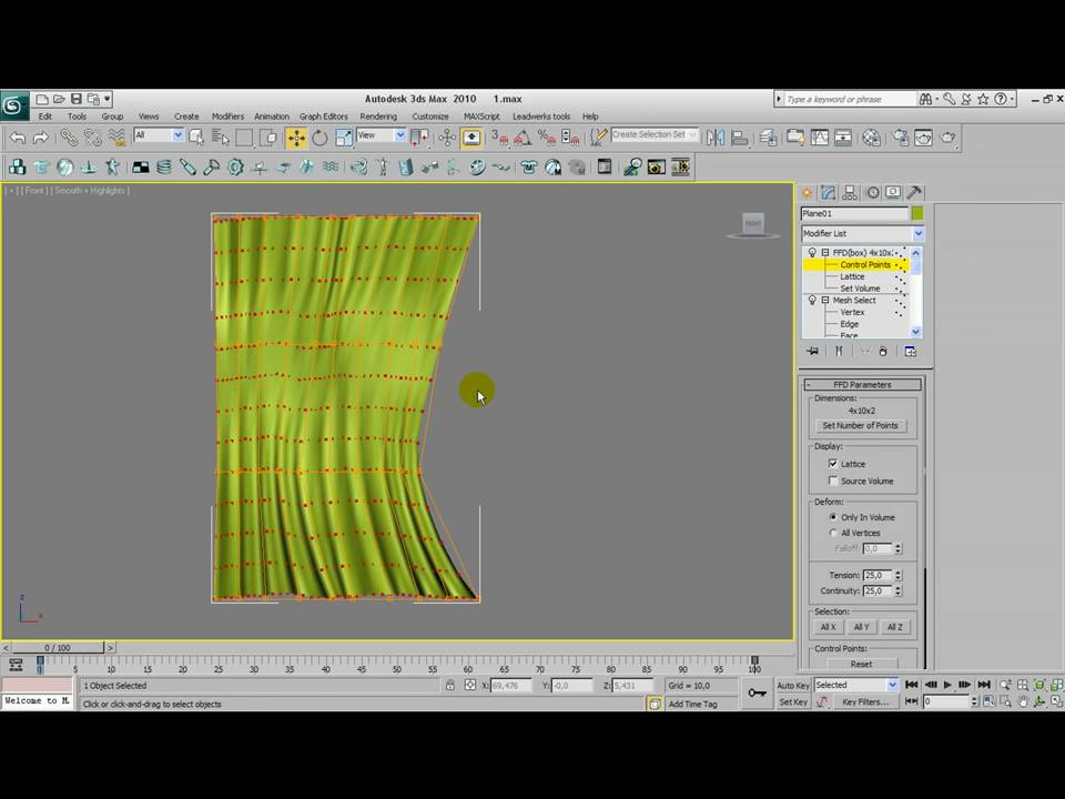 3d Max Modeling tutorial curtains YouTube