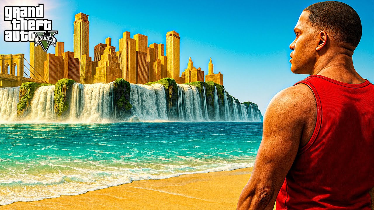 Franklin ACHÈTE une Ville Secrète au Milieu de L'Océan | GTA 5 Mods