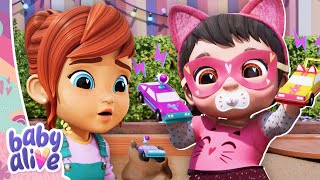 Baby Alive Car Rescue Sandpit Race!  BRAND NEW Baby Alive Episodes ‍♂ Family Kids Cartoons