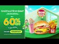 GrabFood First-Timer? Get 60% OFF with Amaze Burger 💚🍔