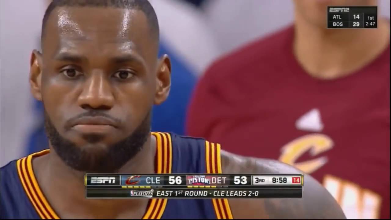 Detroit Pistons' dirty plays on LeBron James (Drummond, Morris) YouTube