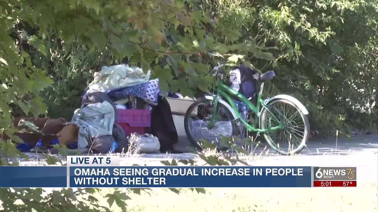 Omaha seeing gradual increase in homeless population