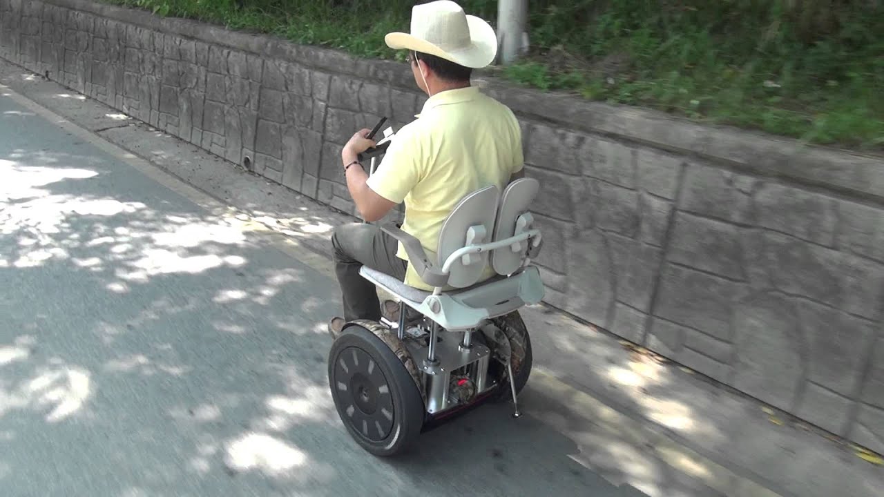 Segway wheelchair riding on the road in Korea 1 YouTube
