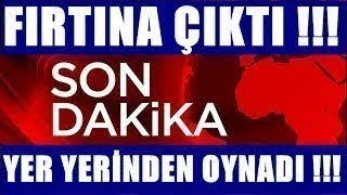 Sondakika! FIRTINA Çıktı Yer yerinden Oynadı !!! Maalesef çok sayıda... hava durumu #sondakika