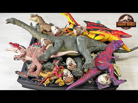Colossal Box Of 150 Dinosaurs Toys From Jurassic World Camp Cretaceous 