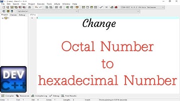 Write a program for change Octal Number to hexadecimal number