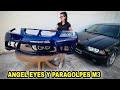 ✅Bmw e90 ACCIDENTADO #22 | llega Paragolpes m3 - "Lo Pintamos" | MODIFICAMOS Faros🔦