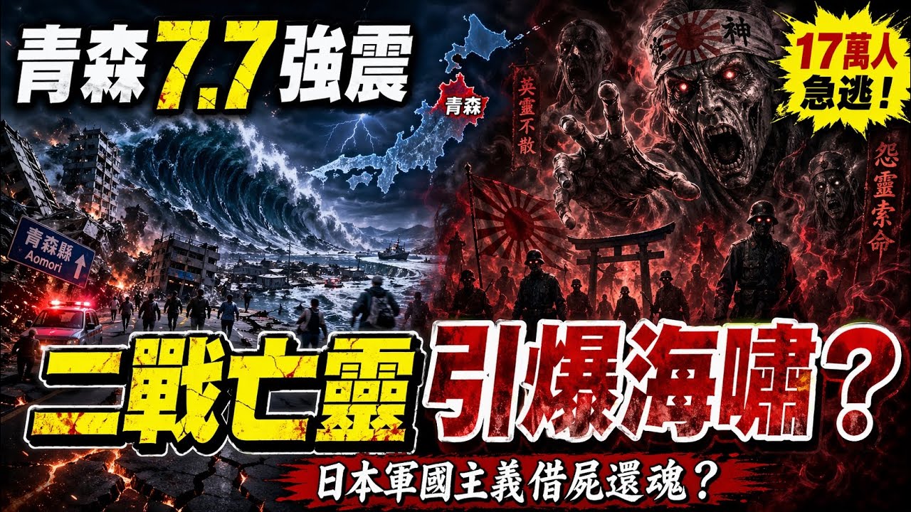 【冤靈的甦醒】二戰亡靈真的回來了！青森7.7強震不單純？