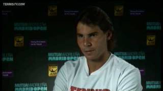 Rafael Nadal Wednesday Interview Madrid 2010