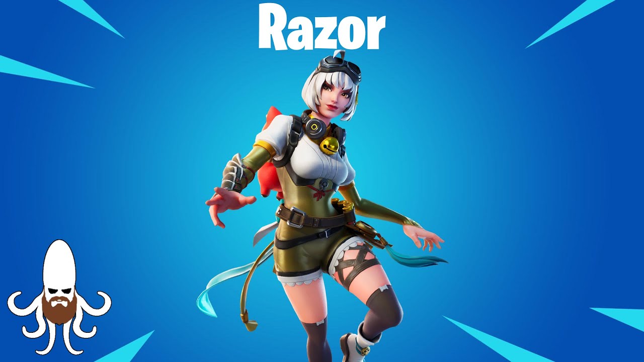 Razor Skin Review & Gameplay & Combos - Fortnite - Watch Before Buying!