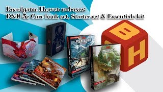 Board Game Heaven unboxing 69: D&D Starter Set, Essentials Kit and Core Books set