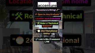 Accenture work from home job| latest work from home job| work from home job 2026 | new job update