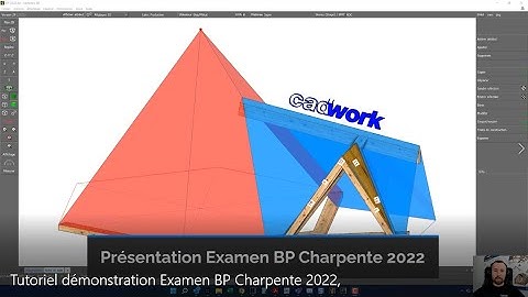 Démonstration cadwork : BP charpente 2022