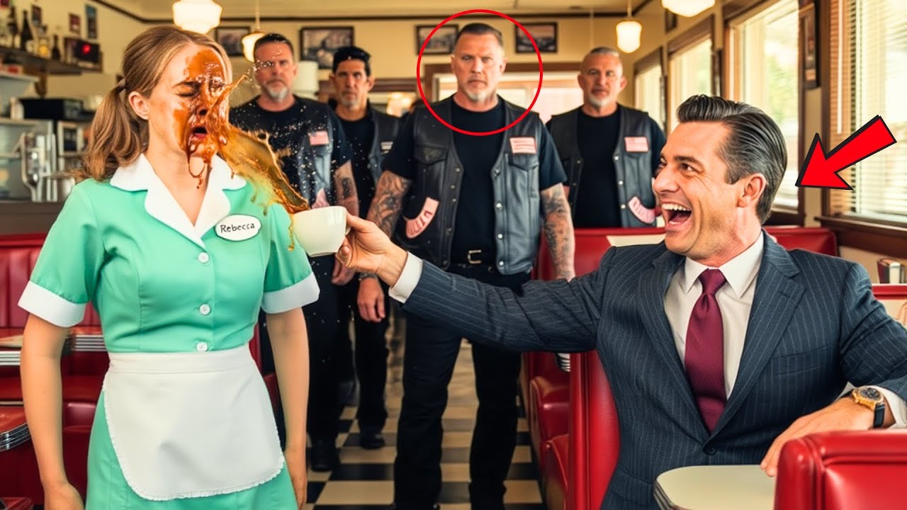 Millionaire Threw Hot Coffee at a Waitress—The Bikers at Table 12 Couldn't Stay Quiet