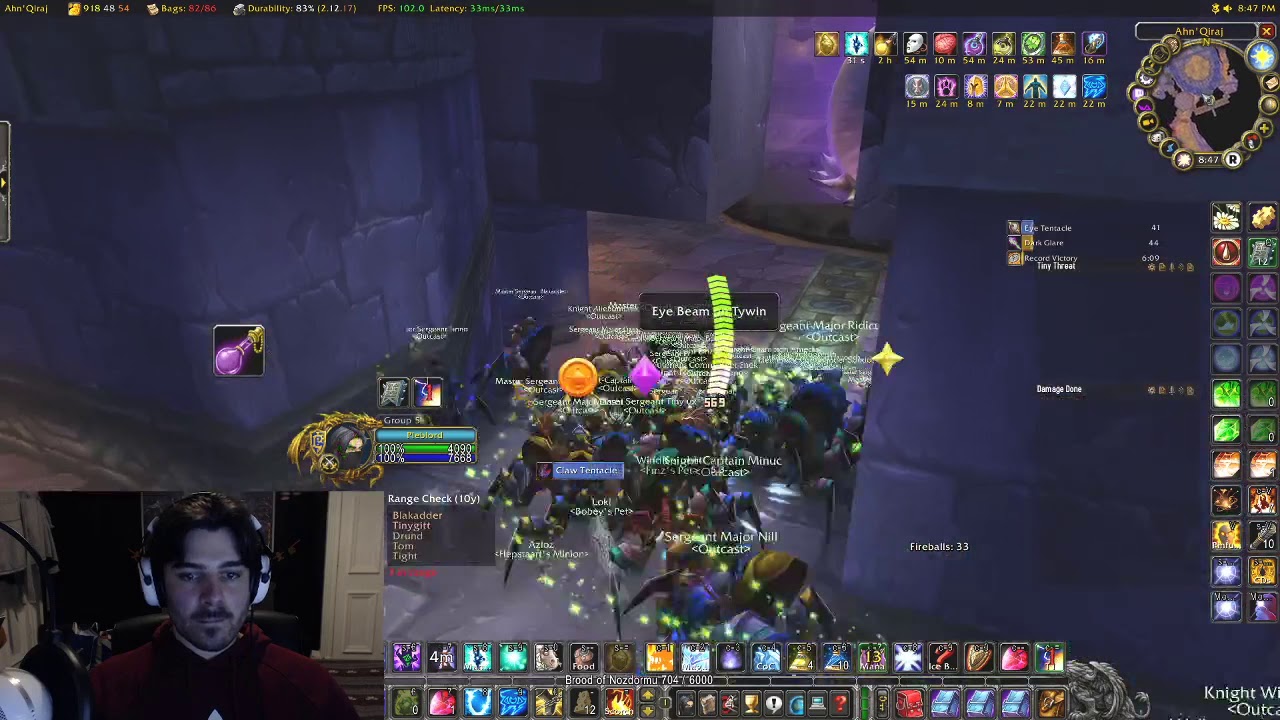 Wiped by Cthuun eye beam