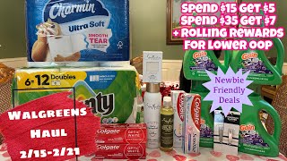 Walgreens Haul 215221  Easy Deals  Rolling Rewards  Spend Booster Scenarios