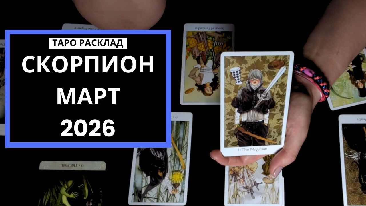 СКОРПИОН - В НОВЫЙ ПУТЬ - МАРТ 2026 - ТАРО РАСКЛАД