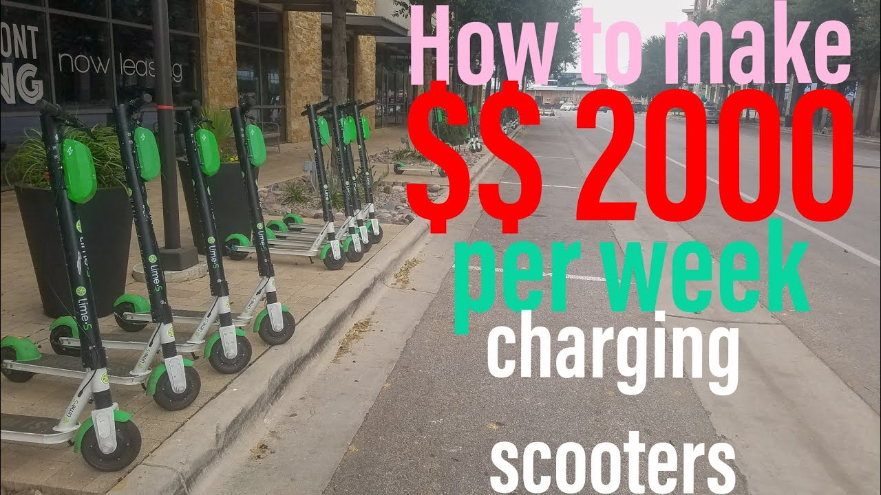 How to make 2000 per week charging scooters part time YouTube