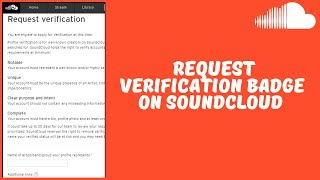 How To Request Soundcloud Verification Badge (2022)