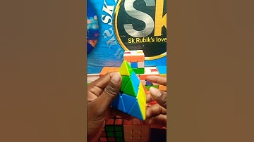 pyramid cube solve new magic trick video#shorts #ytshorts #rubikscube #youtubeshorts #skrubikslover