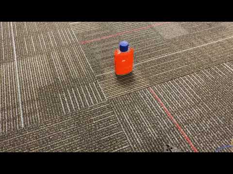 Colored Object tracking by Autonomous Robot   (Top view)