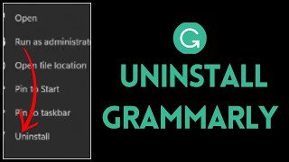 How to Uninstall Grammarly AI 2024 | Uninstall Grammarly on Laptop