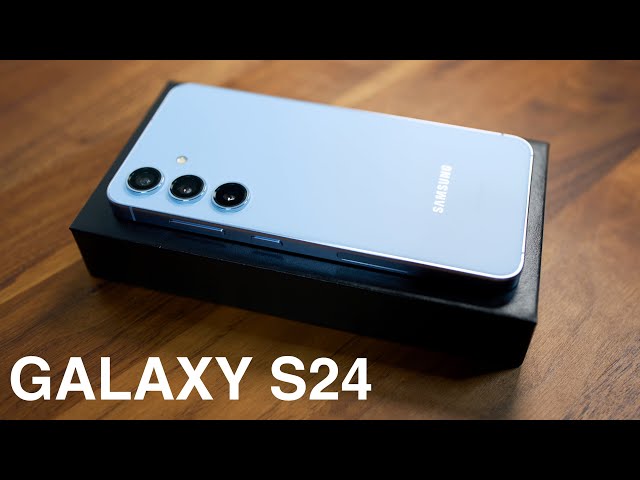 Samsung Galaxy S24 Sapphire Blue Unboxing - YouTube