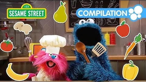 Sesame Street: Fun Recipes with Cookie Monster! | 2 Hour Foodie Truck Compilation