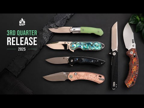 New QSP Knife 3rd Quarter Releases 2026. Heron, Nebula Abalone, Peregrine, Coyote, Mantis and Elk.