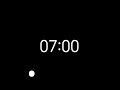 7 Minute Focus Timer | Minimal Black Screen ⏱️