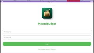 Budget Tracker app(Mzansi Budget) screenshot 1