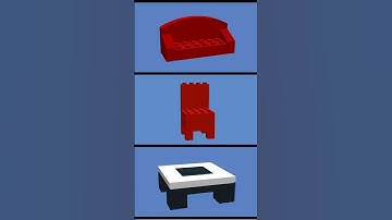 🪑 Lego Chair / Silla Tutorial Ideas #LEGO #chair #furniture #build #home