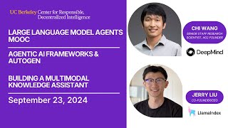 LLM Agents MOOC | UC Berkeley CS294-196 Fa24 | Agentic AI Frameworks/AutoGen & Multimodal Assistant Profile